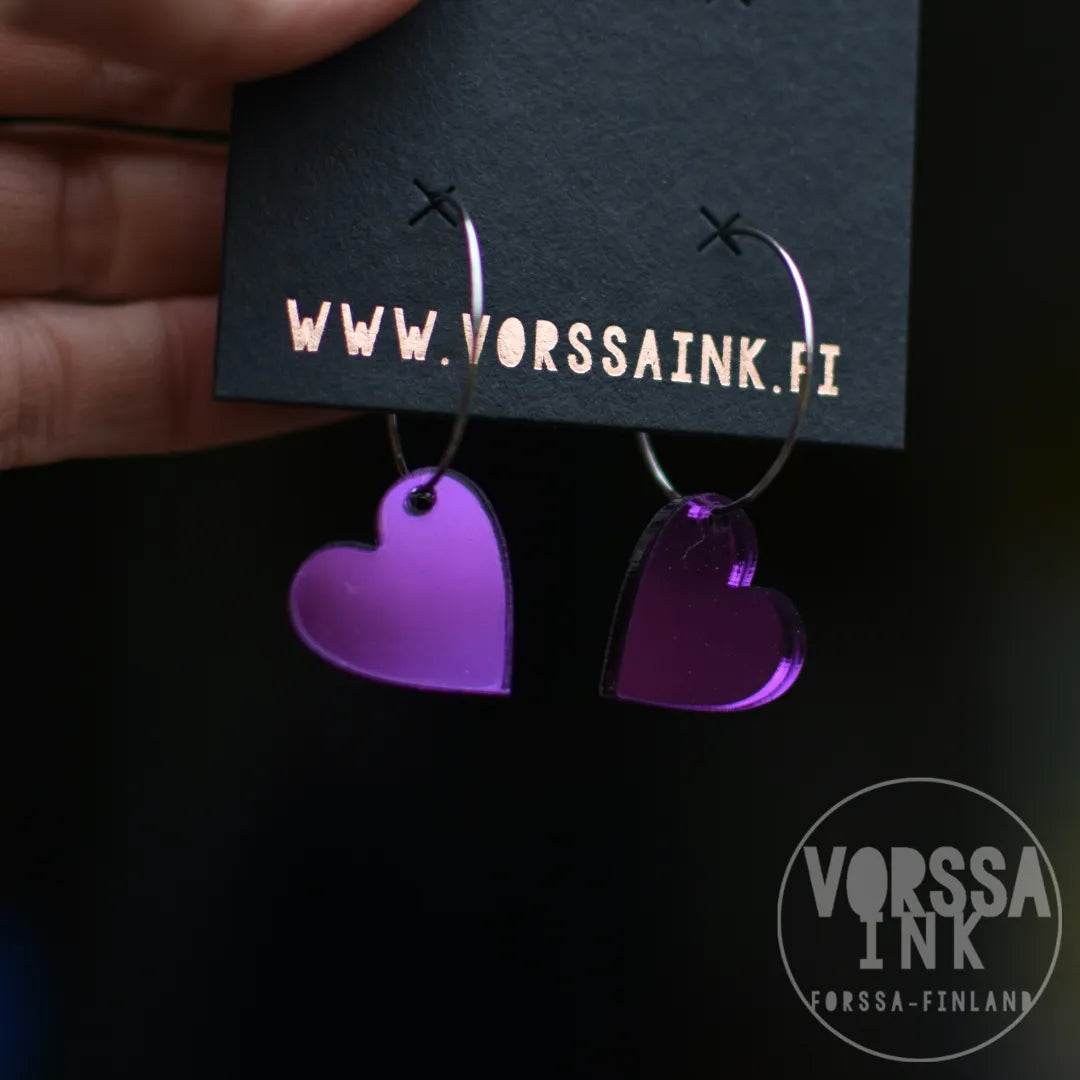 Sydän korvakorut| Vorssa Ink